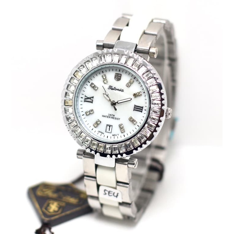 jam tangan TETONIS WANITA DIAMOND BEZEL RANTAI
