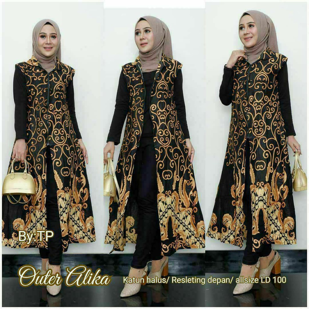 Long Cardy Batik Kekinian Bahan Katun Halus Simpel Elegan Cocok Untuk Segala Acara Harga Murah