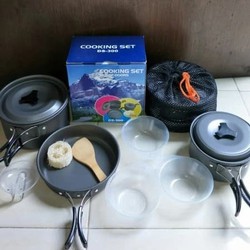 Cooking set Ds 300 - alat masak gunung praktis - cooking set camping - alat masak set - cooking set outdoor - alat masak outdoor