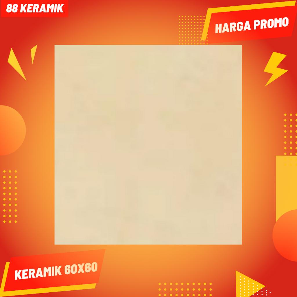 Keramik Lantai 60x60 Cream Polos All Cream