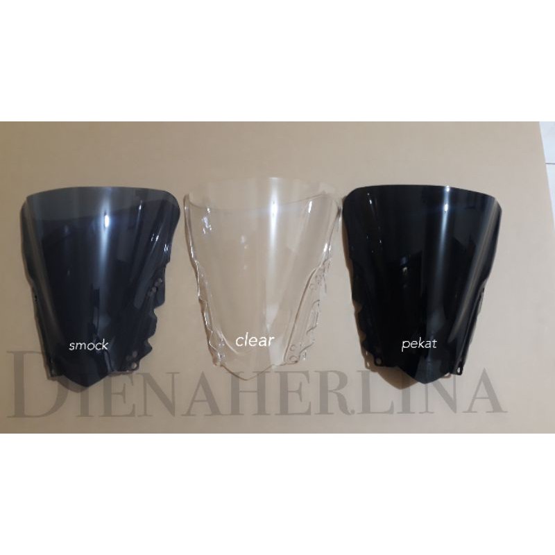 WINDSHIELD R25 OLD MODEL MRA VISOR R25 OLD MRA 3WARNA SMOCK .BENING .HITAM PEKAT