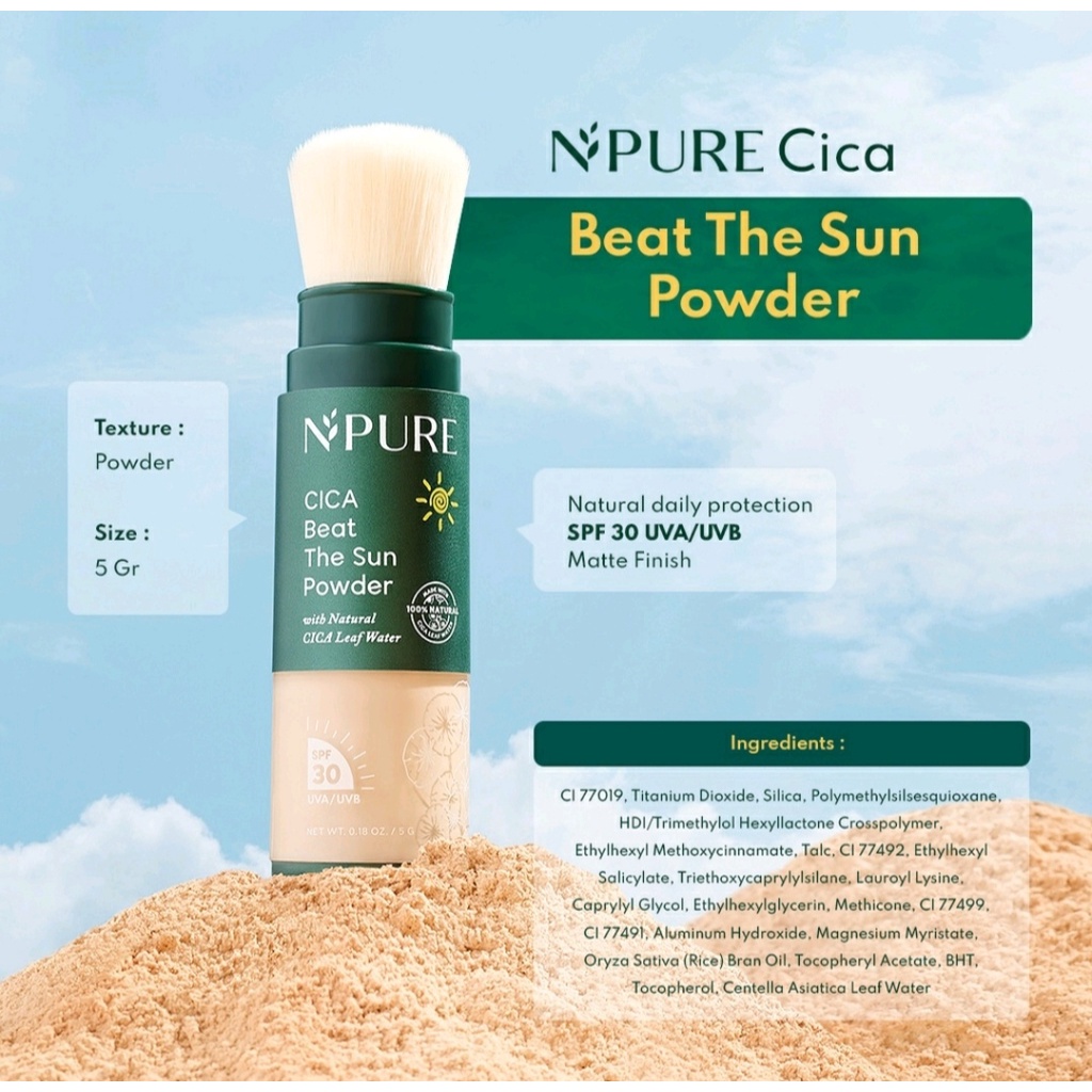 NPURE CICA BEAT THE SUN POWDER SPF 30 5G