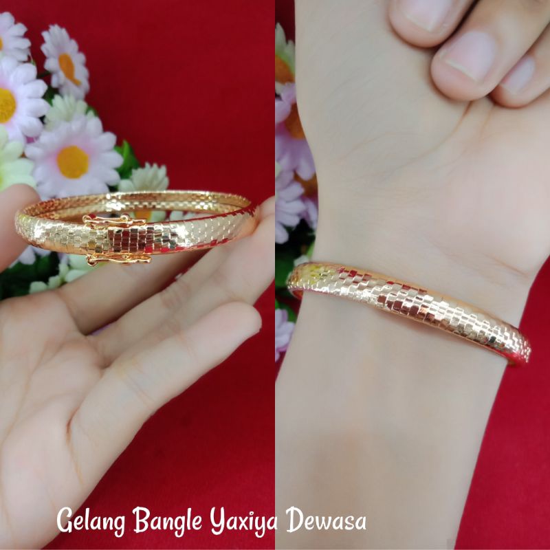 GELANG BLINK DEWASA/GELANG LAPIS EMAS/GELANG GOLD/GELANG XUPING/GELANG TERMURAH