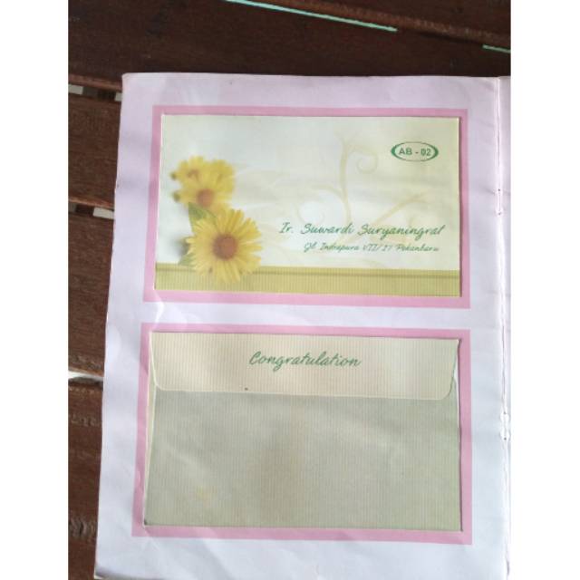 

Cetak nama amplop (tanggung) kondangan, angpao