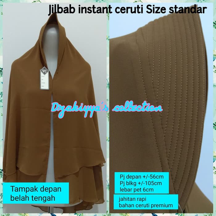 Jilbab instant ceruti / bergo syari / khimar / jilbab jumbo _hijab instant