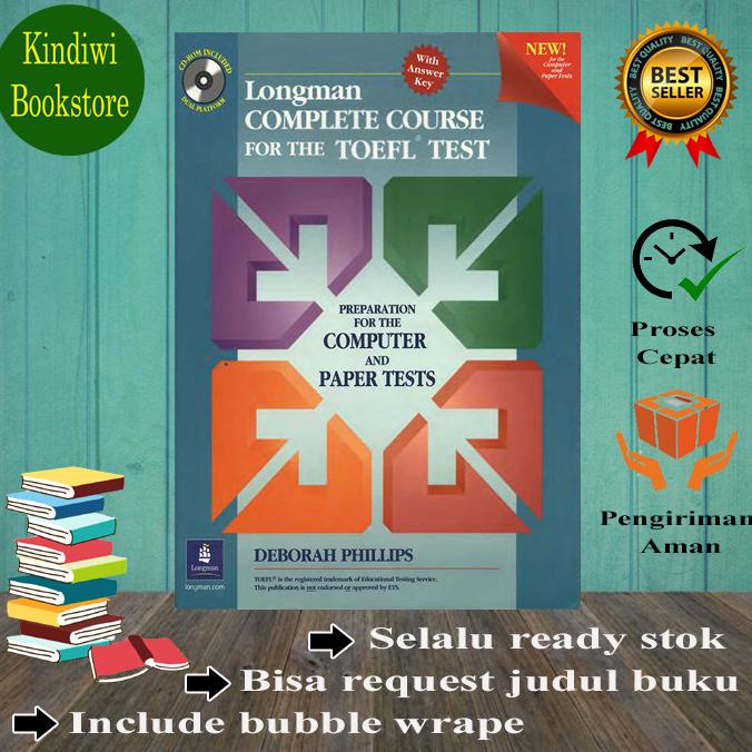 bushrabina buku baru LONGMAN complete course for the TOEFL test TERLARIS TERPERCAYA ORIGINAL