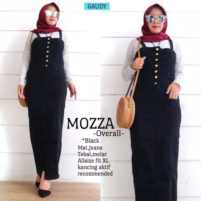 READY SIZE JUMBO!! Mozza Overall Model Trendy Matt Jeans Wash