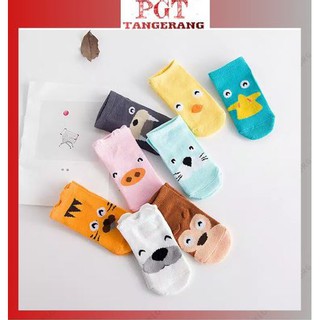 PGT 1KG 72 PCS Kaos  Kaki  Anti  Slip  Animal Baby Socks 