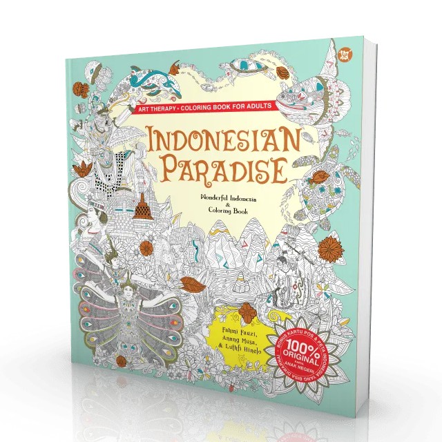 Download Buku Mewarnai Dewasa Indonesian Paradise Coloring Book For Adult Shopee Indonesia