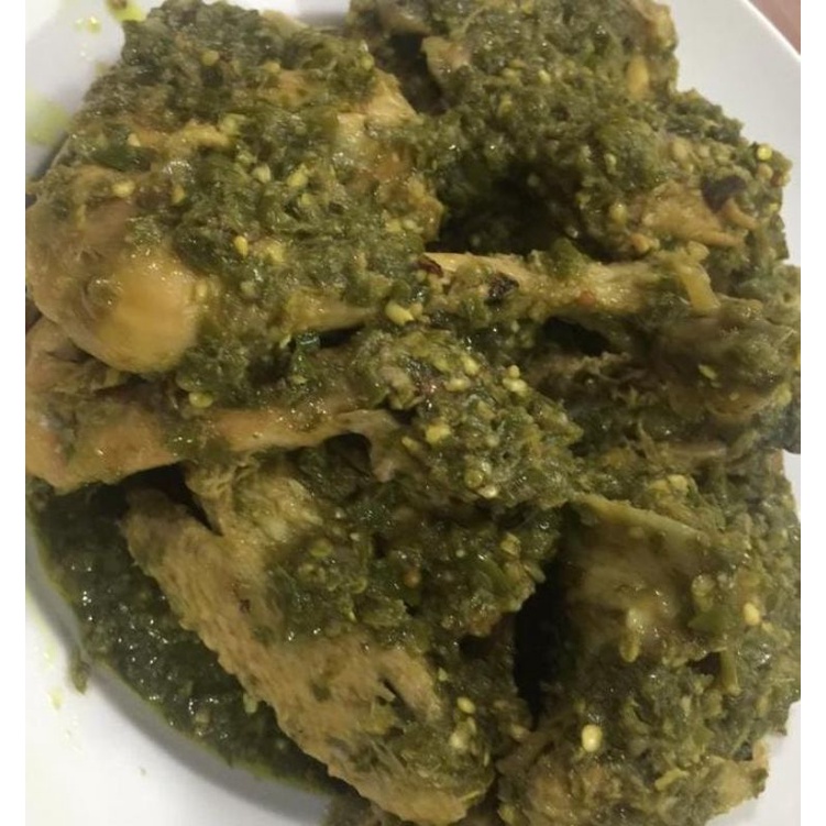 

ayam lado ijo isi 1 paha 1 dada