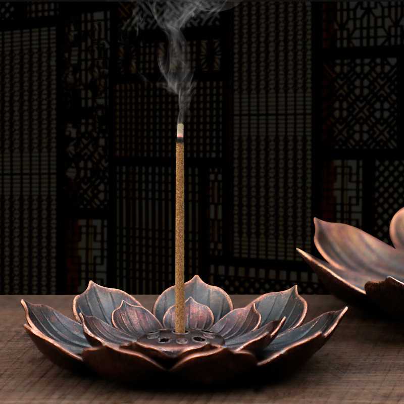 TD - DPR Yinuo Tempat Dupa Incense Stick Holder Desain Lotus - YN002