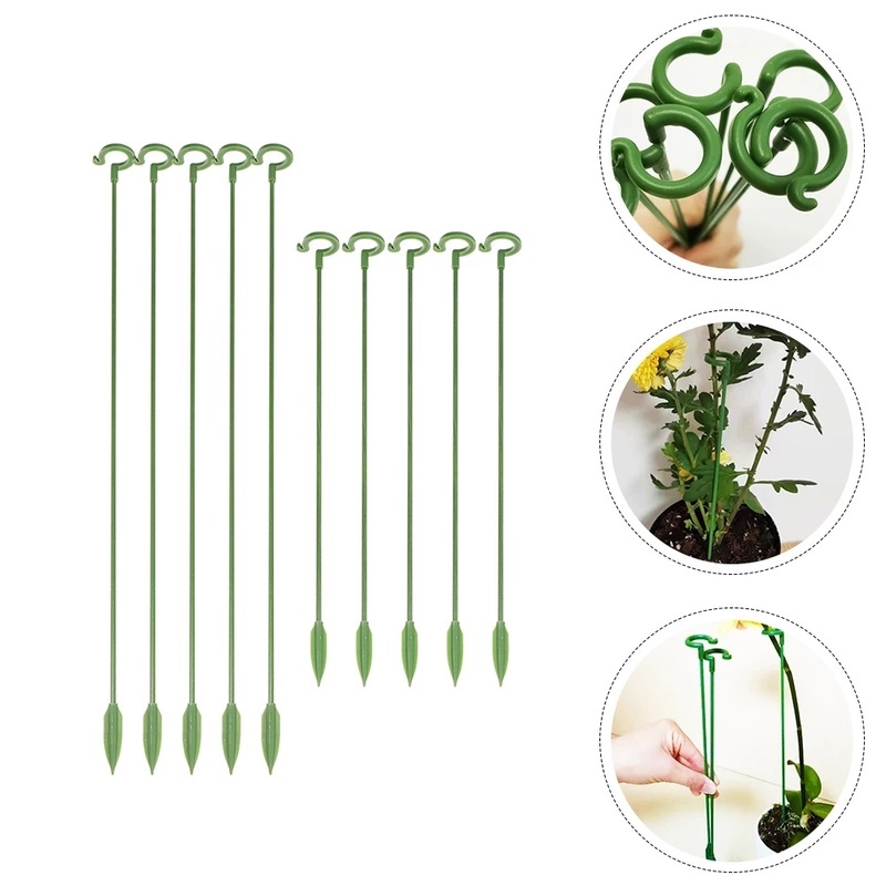 [10 Pcs/1 Set Plant Pot Support Holder Holder] [Plant Single Pole Support Stake, Flower Support Pole] [Special Holder for Phalaenopsis] [Garden Tools]/Hot Sale