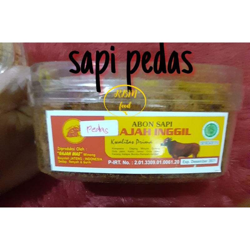 

Ay00! Abon sapi boyolali kwalitas prima 250gram cap Gajah Inggil Packing super Aman (sapi &ayam rasa