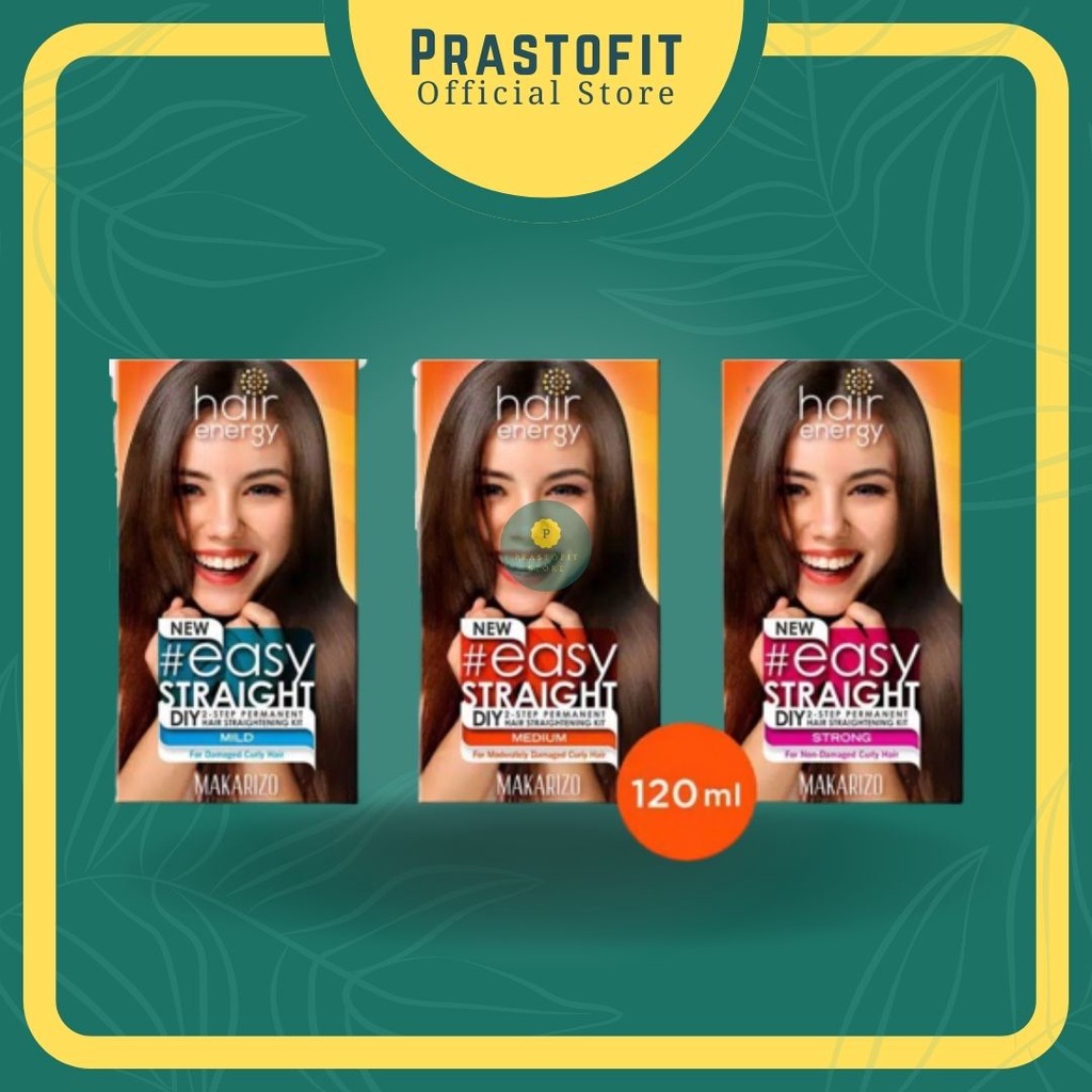 PELURUS RAMBUT PRIA WANITA PERMANEN TANPA CATOK AMAN MAKARIZO HAIR ENERGY EASY STRAIGHT