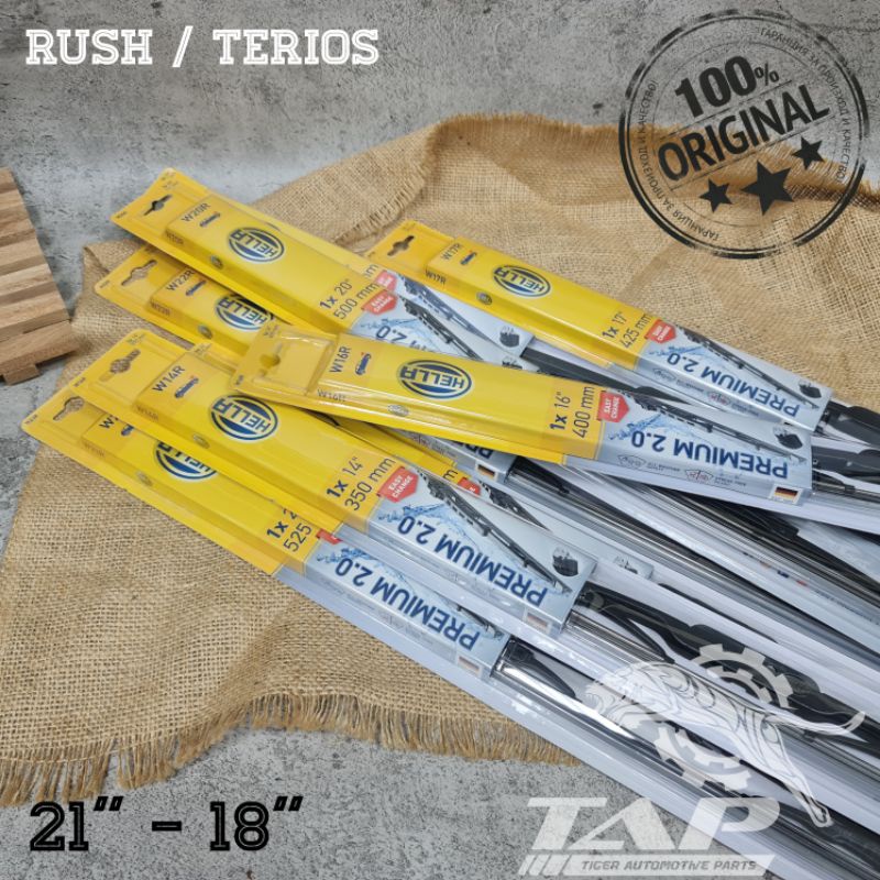 WIPER BLADE MOBIL RUSH / TERIOS HELLA PREMIUM 21&quot; - 18&quot; ORIGINAL