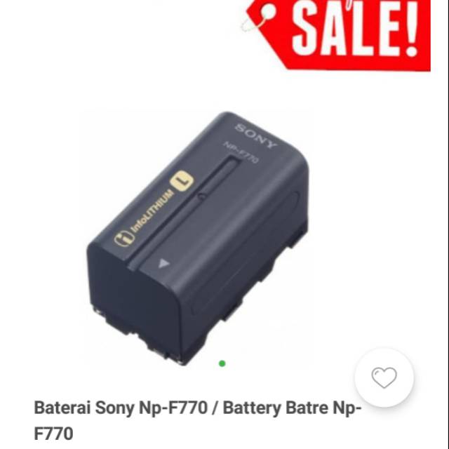 BATTERY SONY NP-F770 for DCR-VX2100,DCR-FX1/FX7/trv 120/130/320/517/818/820/900/FD73/75/85/87/90/92
