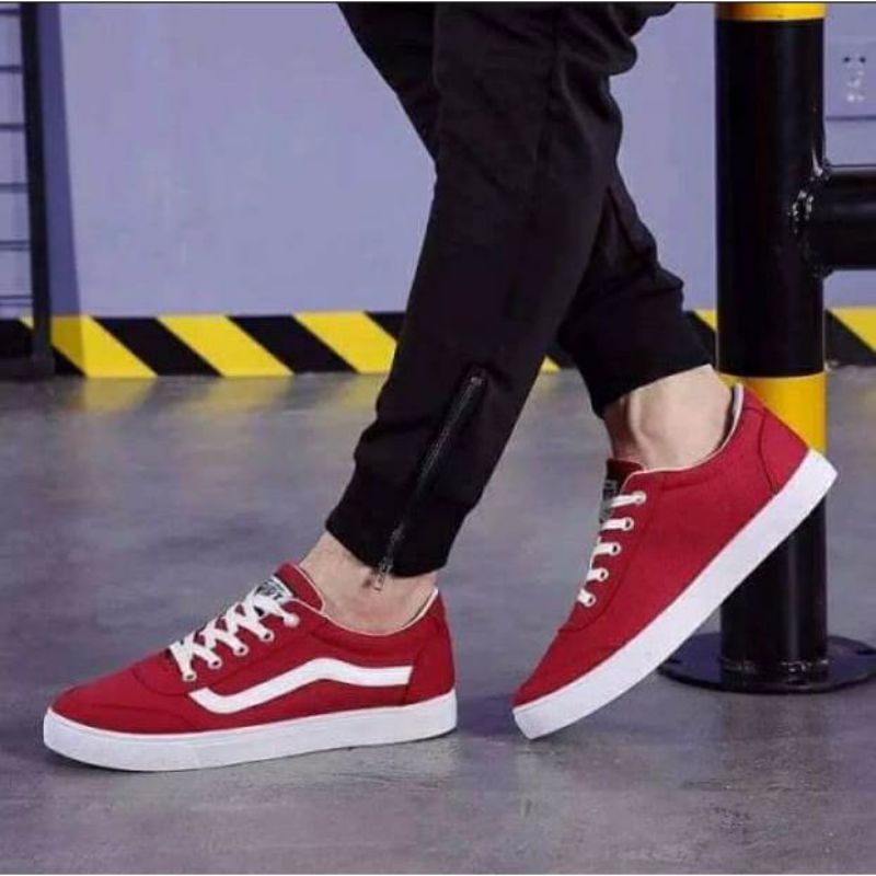 TmO - 8.8 Sale Sepatu pria dan wanita fashion sneakers Vns.Cacing/sepatu sneakers tali pria dan wanita kekinian termurah bisa cod size 39-43/sepatu sneakers kanvas tali trendy dan santai