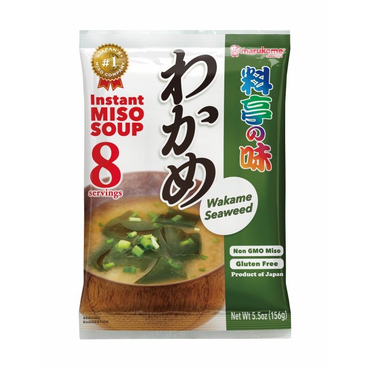 

Marukome Instan Miso Soup Ryotei No Aji Wakame Seaweed & Green Onion