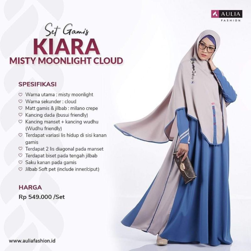 gamis syar'i Aulia Kirana sale sz m