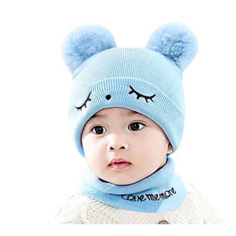 Topi Anak Terlucu Bordir Sleep Eyes Pom Pom