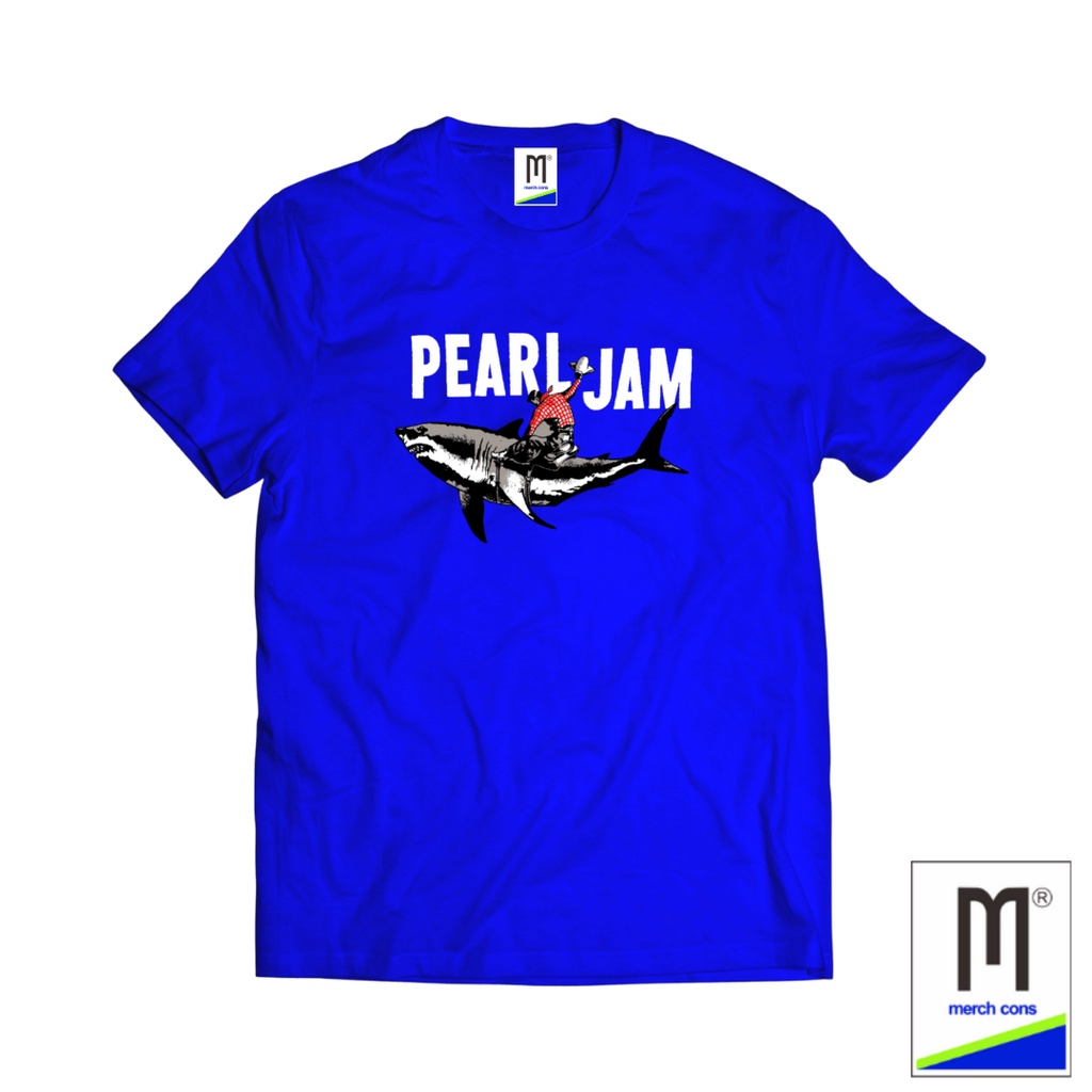 TSHIRT MARCHANDISE BAND PEARL JAM BLUE