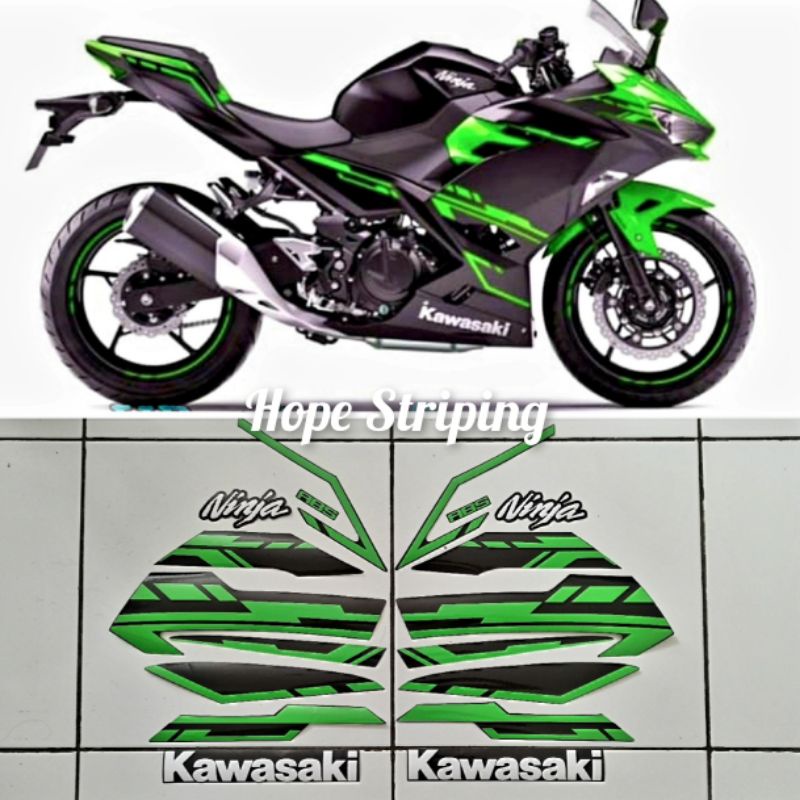 Striping Ninja 250 Fi ABS th 2018 Hijau