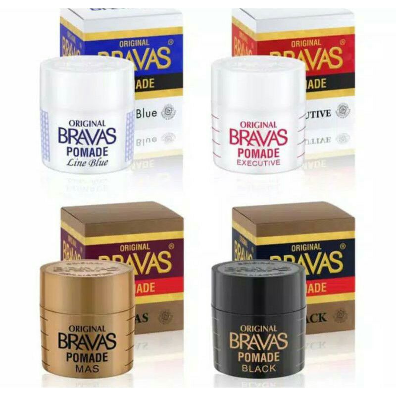 Bravas Pomade Minyak Rambut 80 Gram
