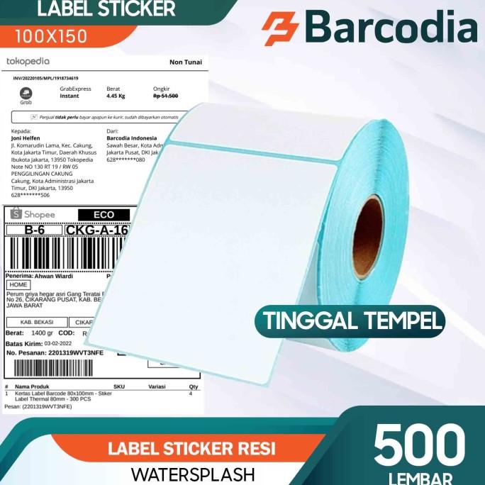

SALE Direct Thermal Sticker Label Resi 100x150 mm 500Pcs CF