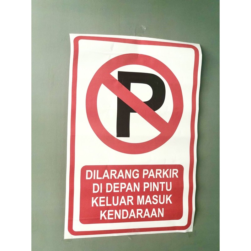 

DILARANG PARKIR STIKER