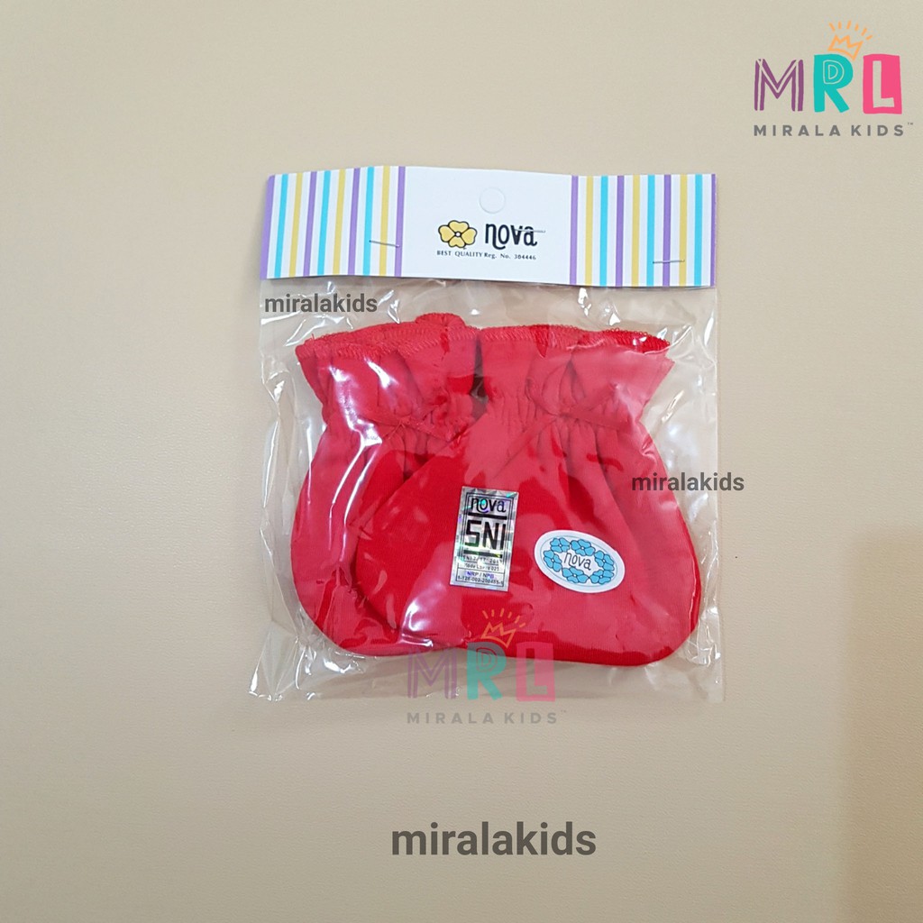 Nova STK Bayi SNI - Sarung Tangan dan Kaos Kaki Bayi seri Polos dan Motif