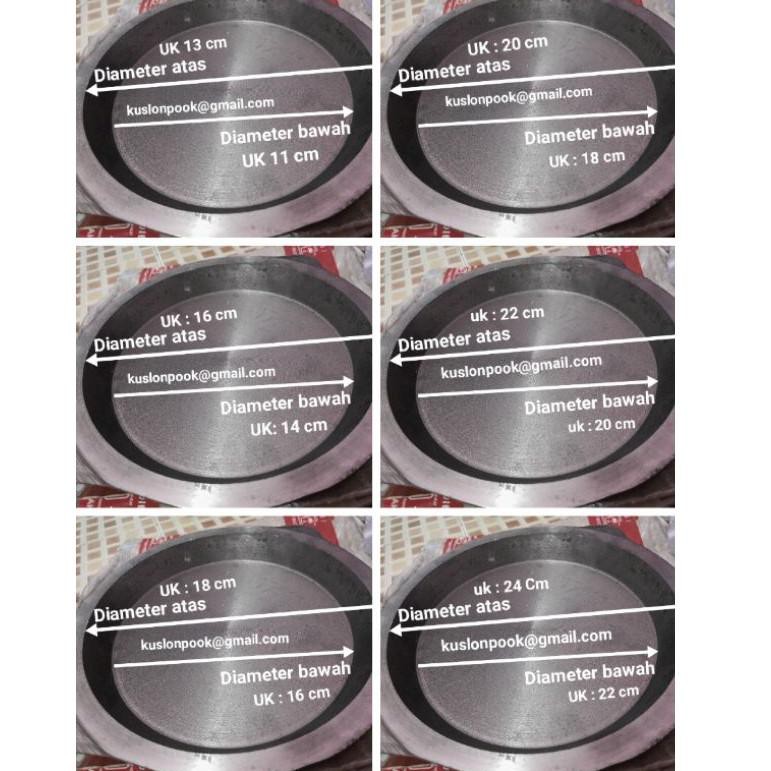 Promo.. Loyang martabak manis l Loyang martabak Bangka terang bulan baja hitam tebel asli 100% origi