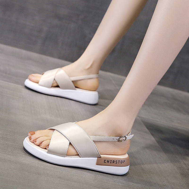 Sandal Wanita Import wedges selop tali nyaman NS2153 Sandal Wedges Fashion Import Kekinian Termurah