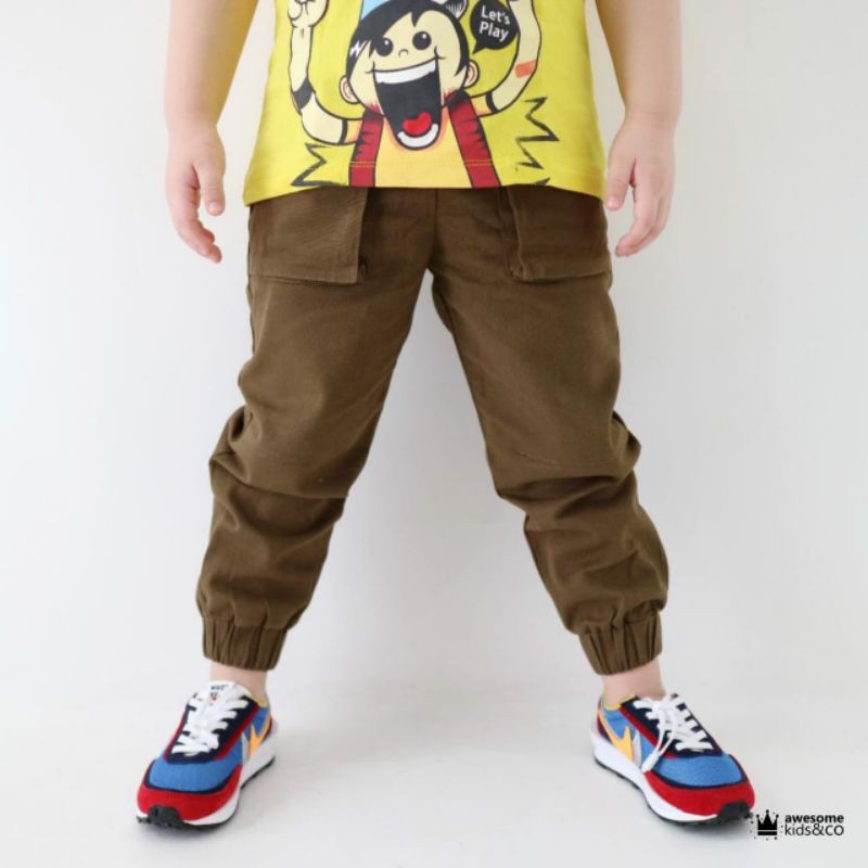 Jogger Chinos Anak Awesome-Chinos Anak-Celana Panjang Anak-Jogger -Kurta Rayhan AwesomeKids-Jogger A
