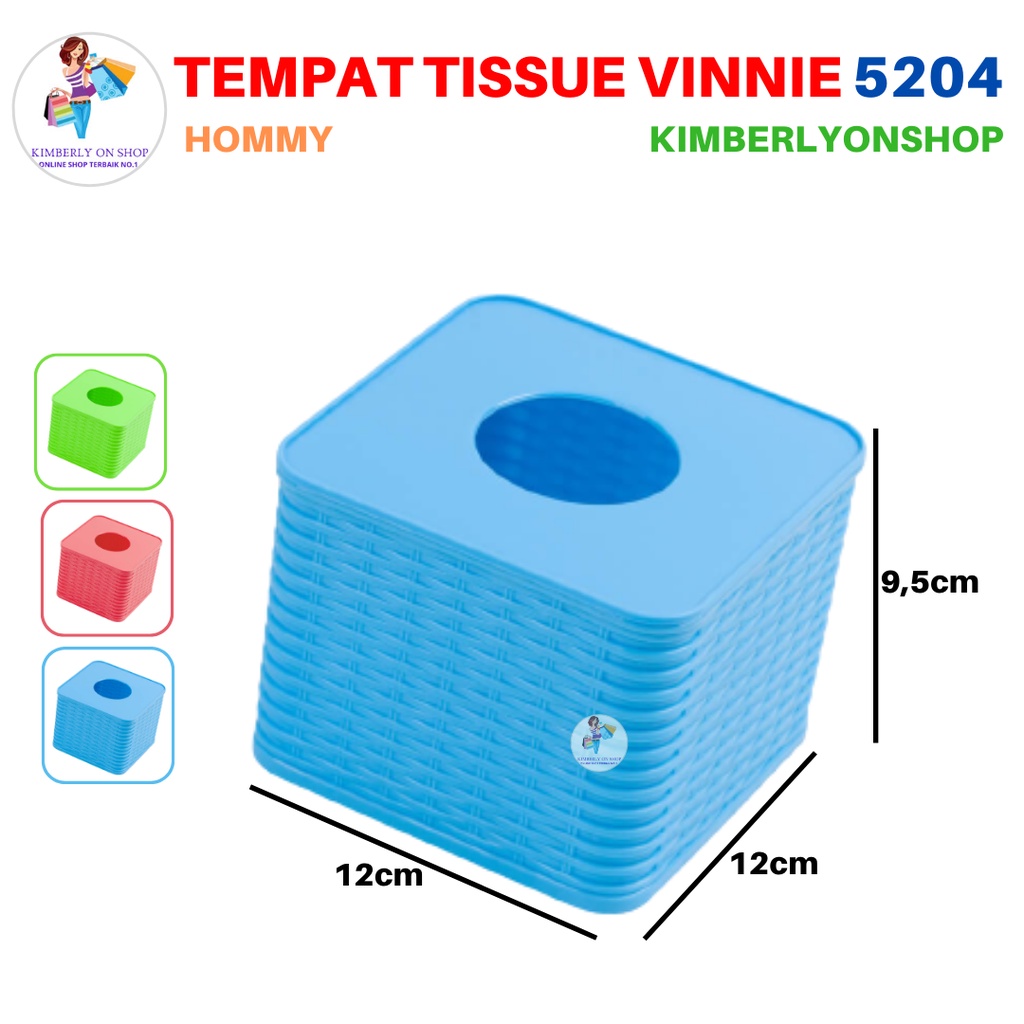 Tempat Tissue Kotak Tisu Segi Vinnie 5204 Hommy