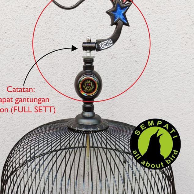 GANTUNGAN LIPAT ORIQ JAYA PION SANGKAR KANDANG BURUNG LOVEBIRD GTPHT