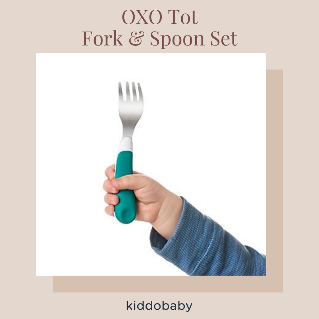 OXO Tot Fork &amp; Spoon Set | Sendok Garpu | Alat Makan