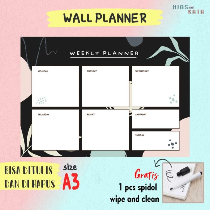 

Book Daily Planner Board Weekly Planner Minimalist