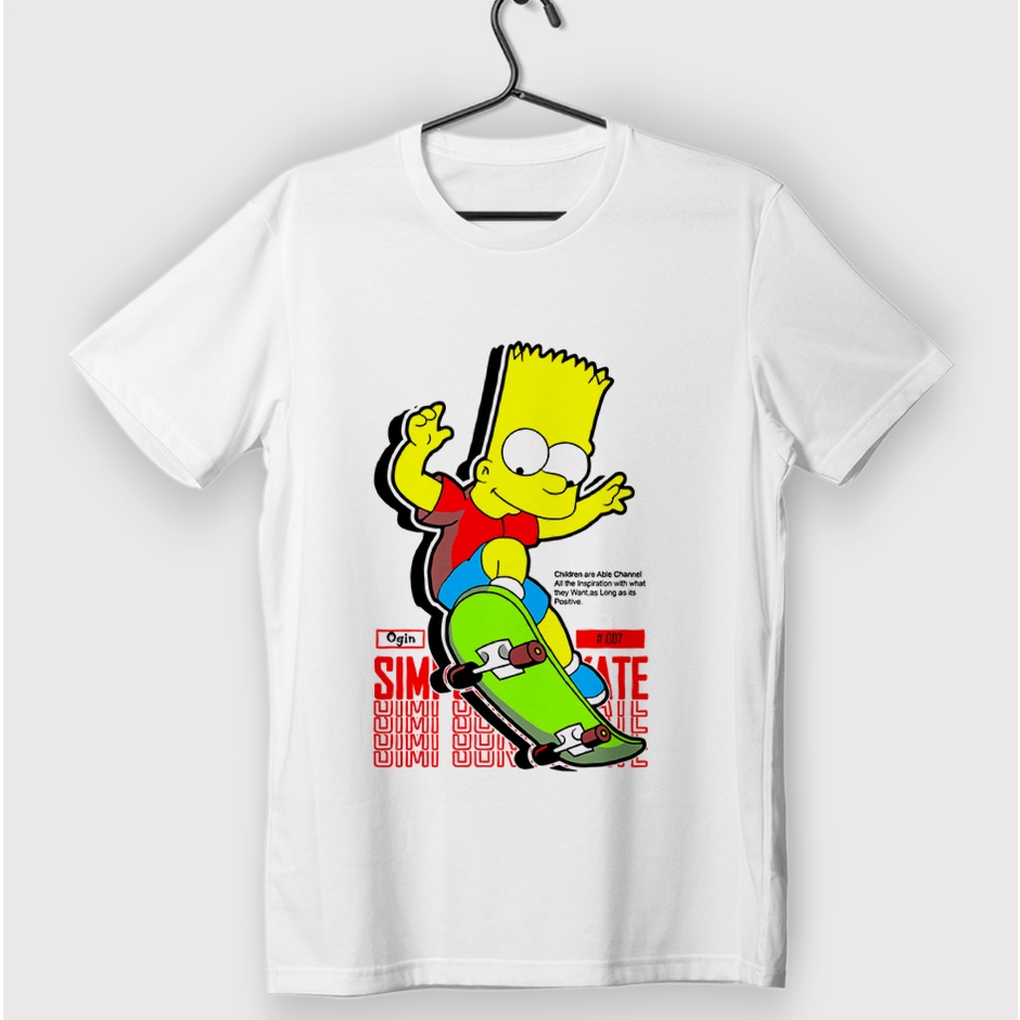 Kaos Baju Anak Streetwear Street Style Sk8 Skate Board Umur 7-10 Tahun