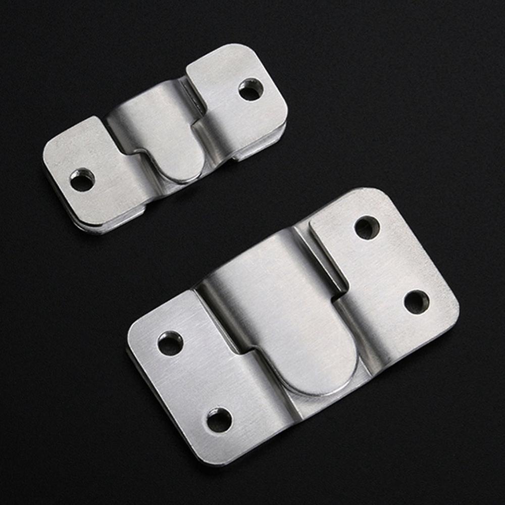 Kait Bingkai Foto Agustina Stainless Steel Flush Mount Z Clip Interlocking Lukisan Display Bracket