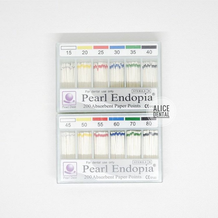 Unik Paper points / paperpoint / paper point 15-40 / 45-80 Diskon