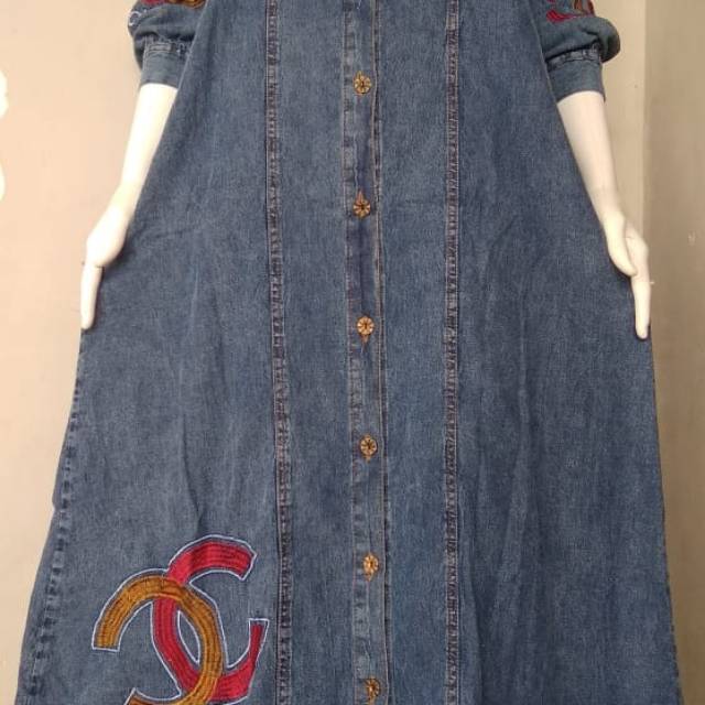 Gamis jeans  importLD110 PB 140