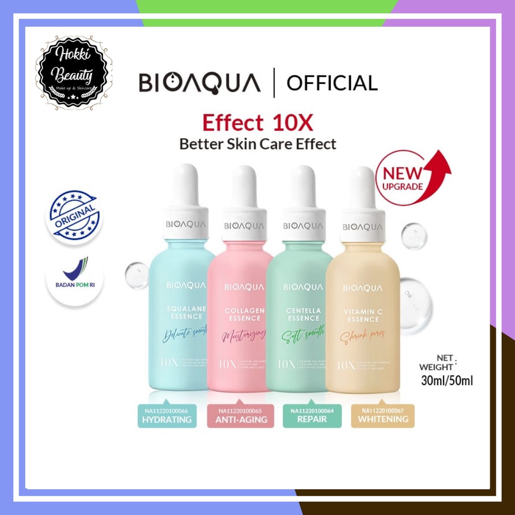 BIOAQUA Feiyue pemutih wajah serum 30ml essence oil face blemish serum centella whitening memutihkan brightening ms glow