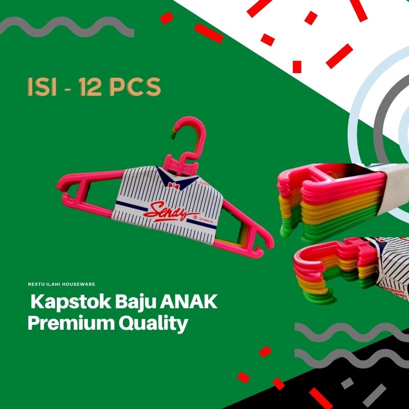 ardhaarakida - 12 Pcs - Kastok Baju Anak / Kastok Plastik / Kastok Premium