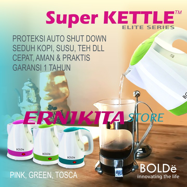 BOLDe SUPER KETTLE - Teko Listrik Pemanas Air