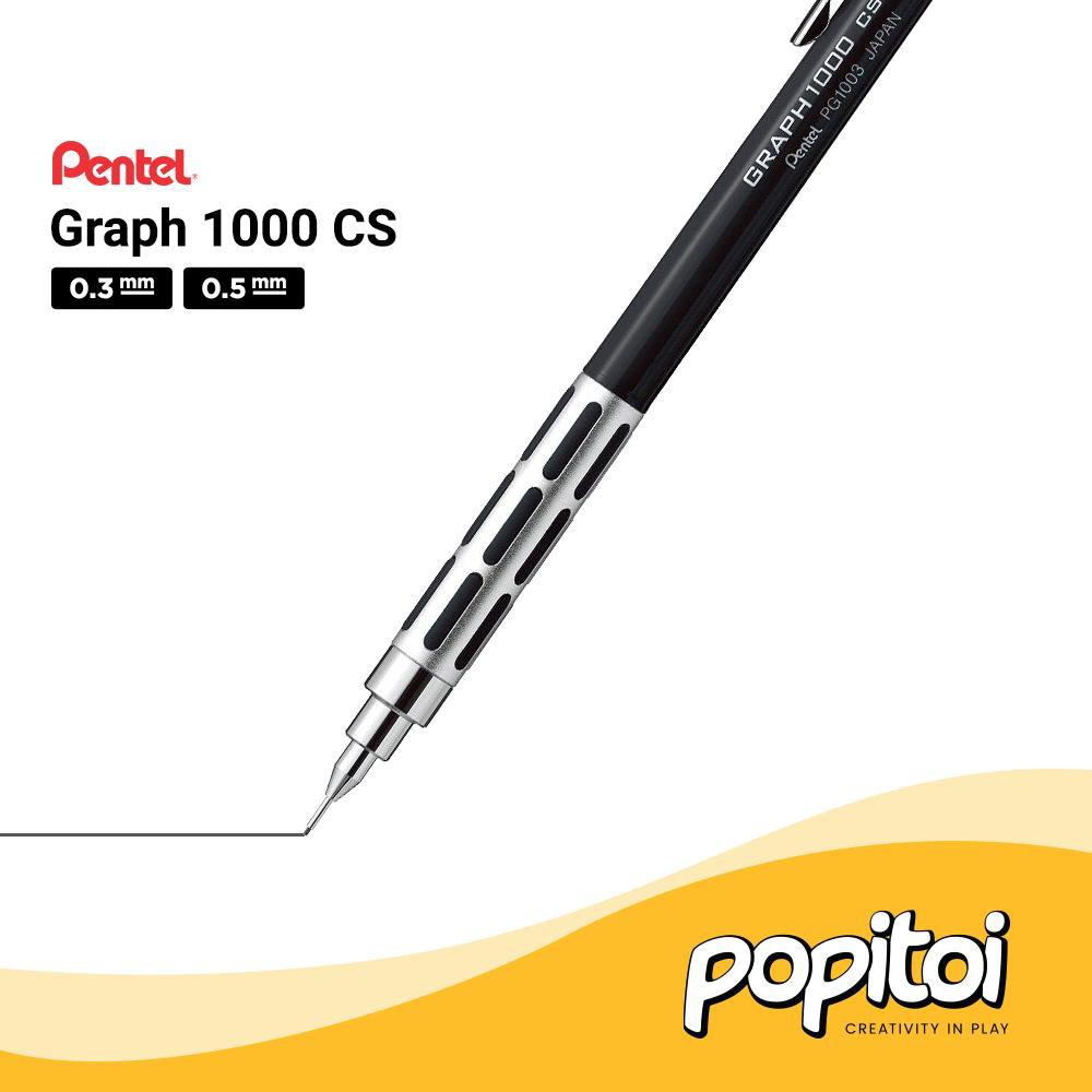 

Pentel Graph 1000 CS Mechanical Pencil 0.3 0.5 mm Pensil Mekanik 1000CS drafting