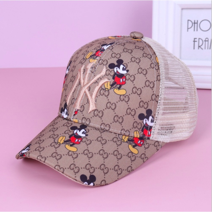TOPI ANAK ANTI CORONA, FACE SHIELD ANAK, TOPI CORONA ANAK,  FACESHIELD TOPI ANAK, READY STOK!-GUCCI COKLAT (M)/(L)