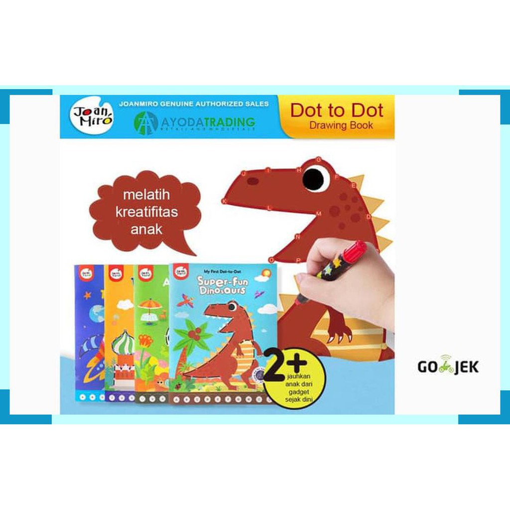 

Buku Gambar Mewarnai Dot to Dot Mainan Edukasi Early Learning