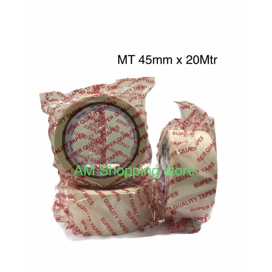 

MASKING TAPE 45MM / LAKBAN KERTAS 2 INCH PANJANG 20 METER