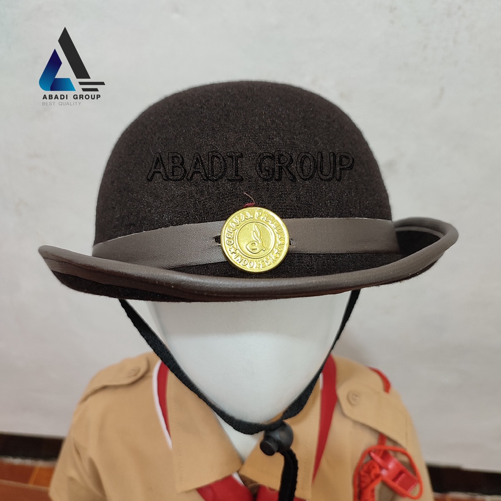 TOPI BONI PRAMUKA BAHAN BLUDRU