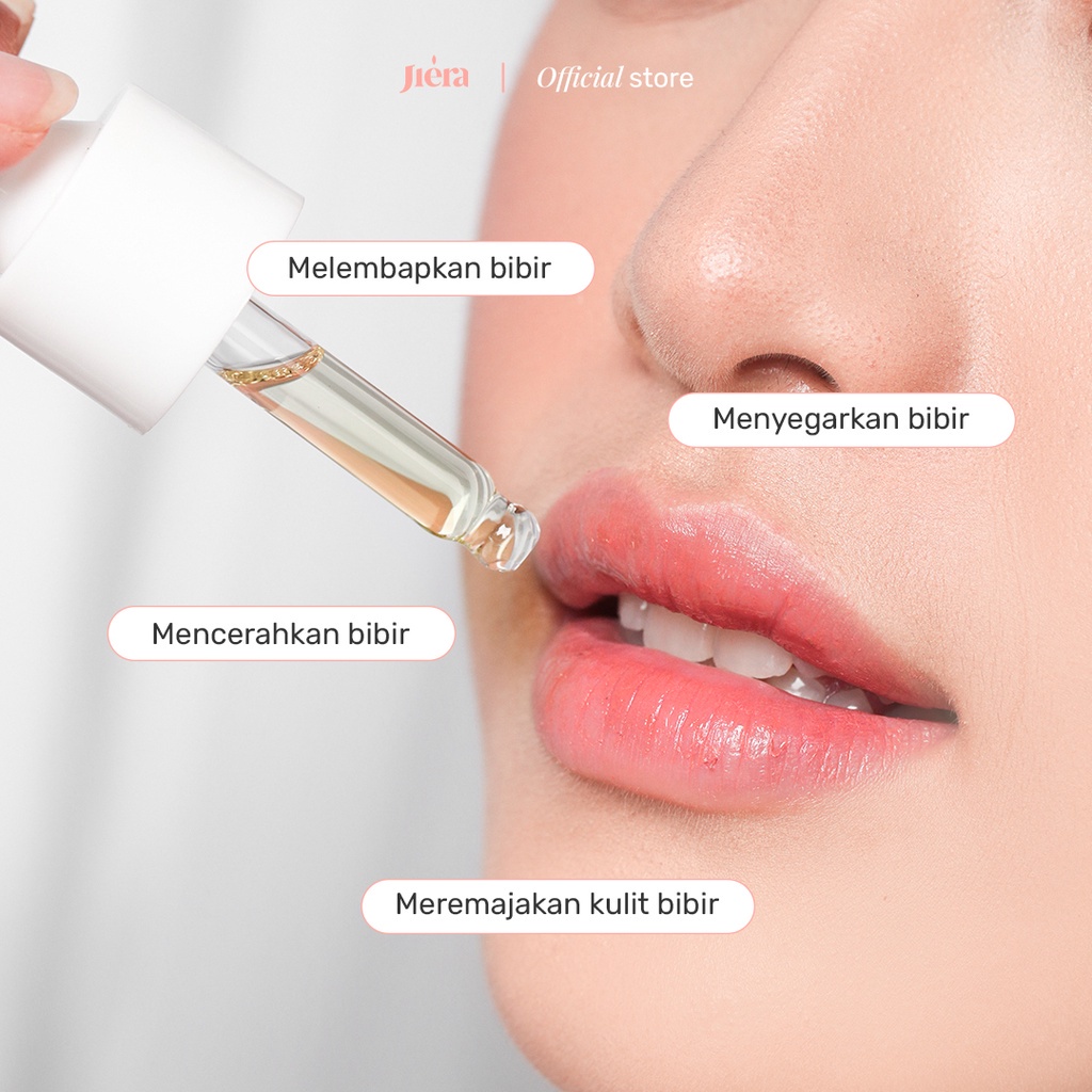 READY! JIERA NATURAL LIP SERUM 10ML DAN 20ML LIP OIL SERUM BY JIERA